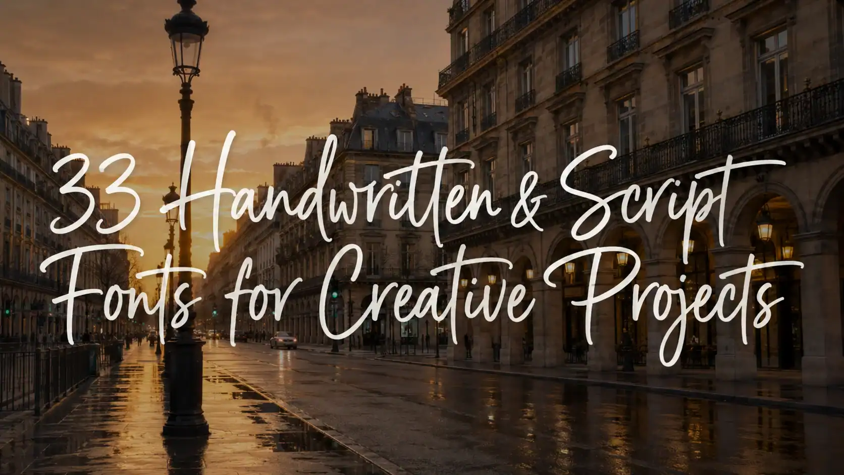 33 Handwritten & Script Fonts for Creative Projects