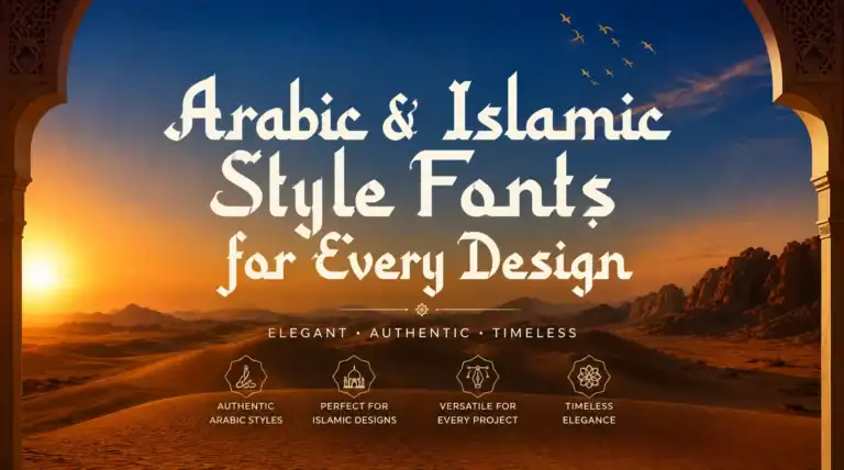 Arabic & Islamic Style Fonts for Every Design