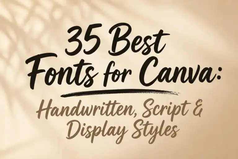 35 Best Fonts for Canva