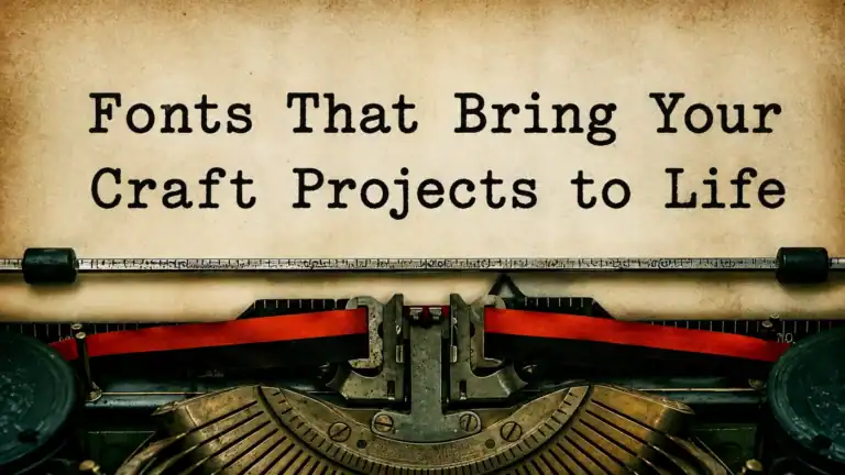 Fonts That Bring Your Craft Projects to Life