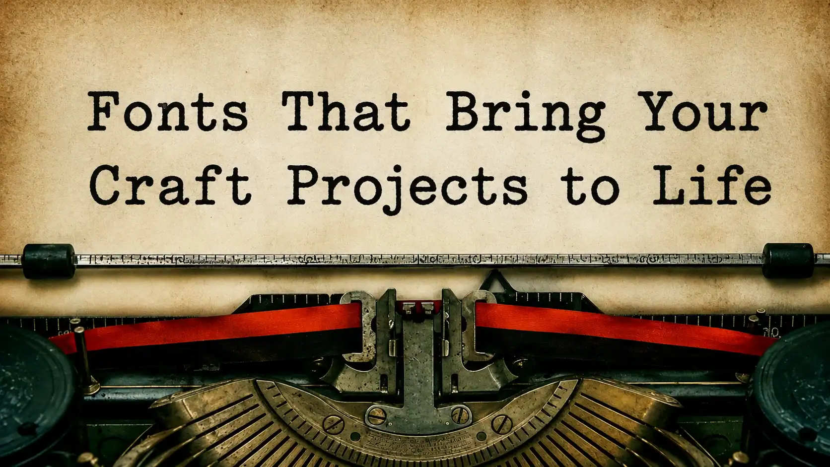 Fonts That Bring Your Craft Projects to Life