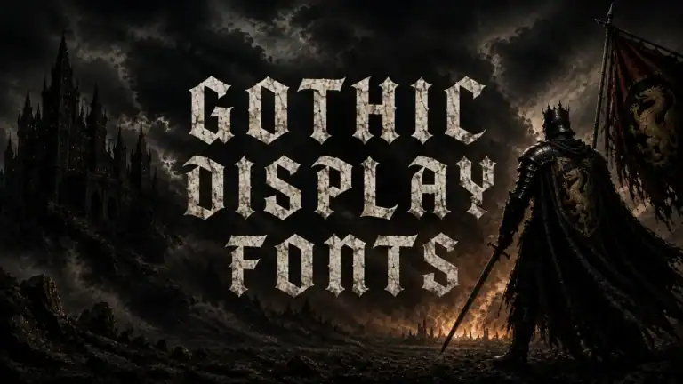 Gothic Display Fonts with Serious Dark Energy