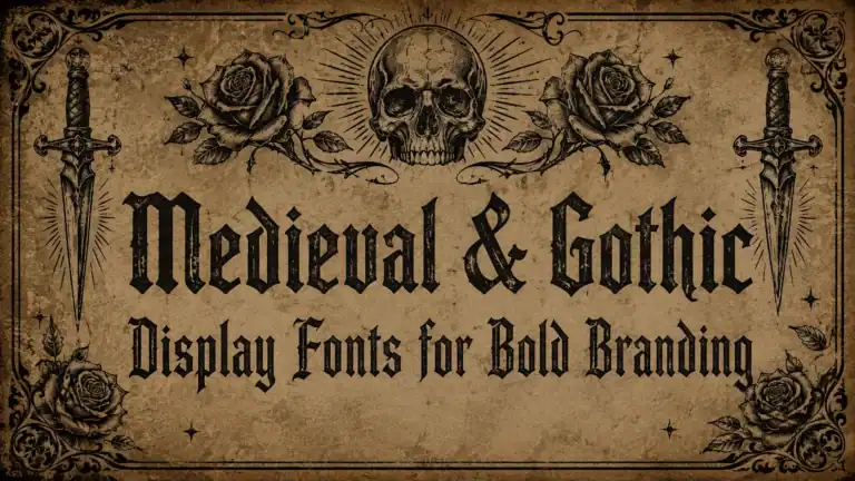Medieval & Gothic Display Fonts for Bold Branding
