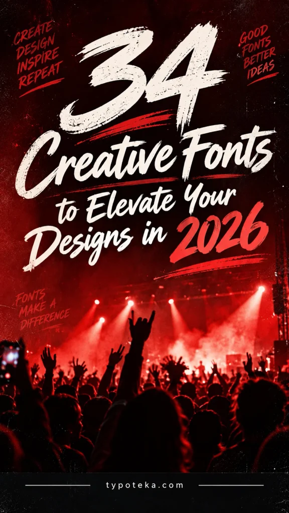 34 Creative Fonts for Your 2026 Designs
