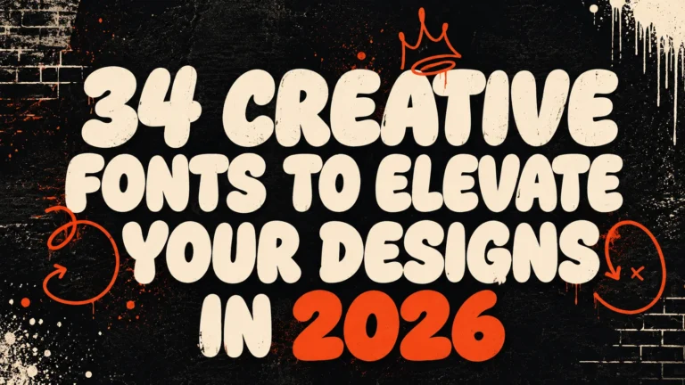 34 Creative Fonts to Elevate Your Designs in 2026