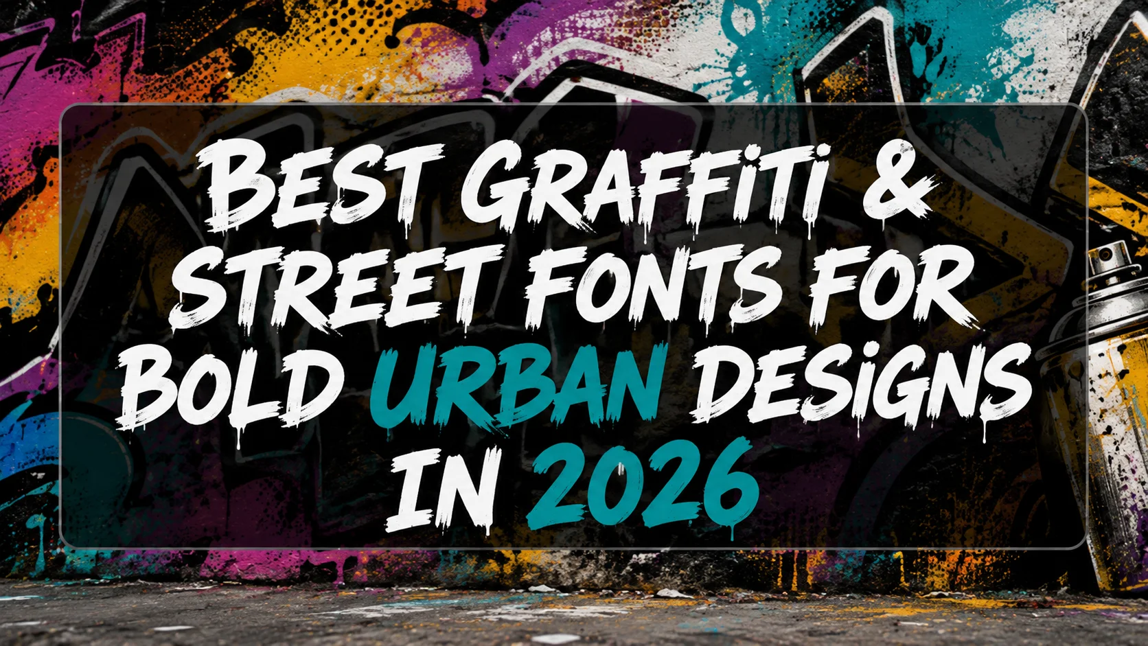 Best Graffiti & Street Fonts for Bold Urban Designs in 2026