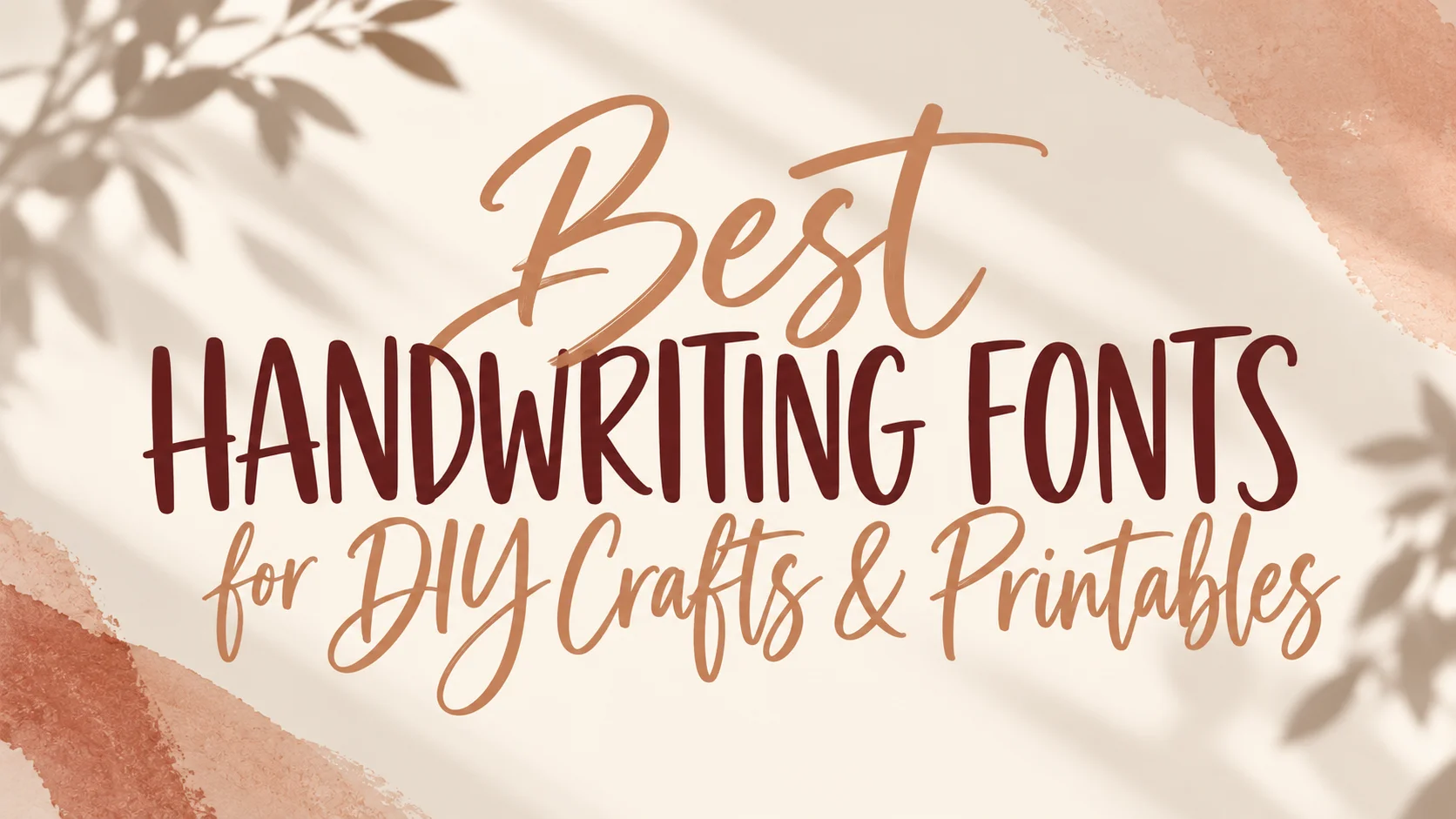 Best Handwriting Fonts for DIY Crafts
