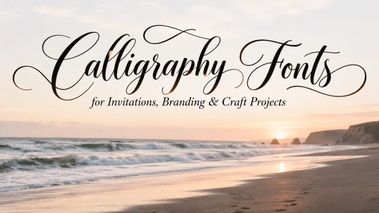 Calligraphy Fonts for Invitations
