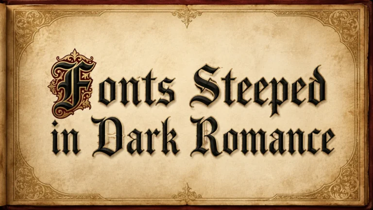 Fonts Steeped in Dark Romance