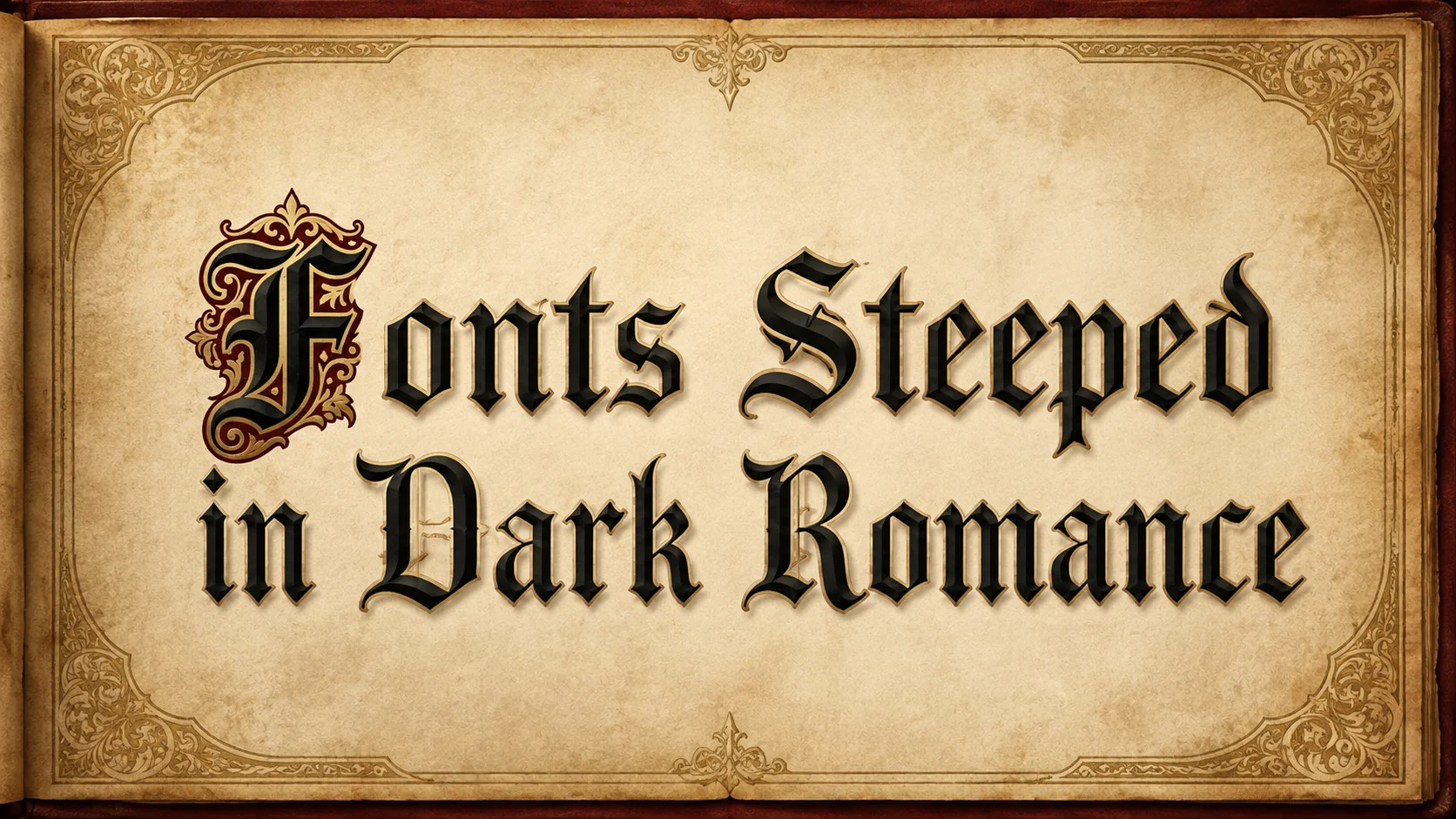 Fonts Steeped in Dark Romance