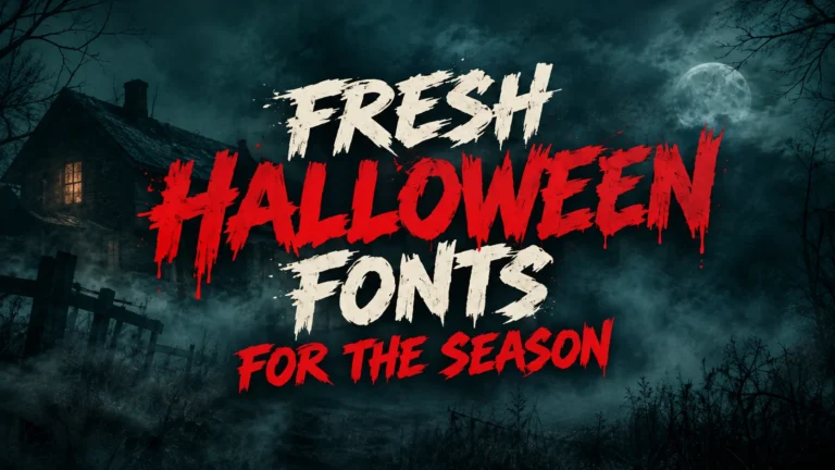 Fresh Halloween Fonts for the Season