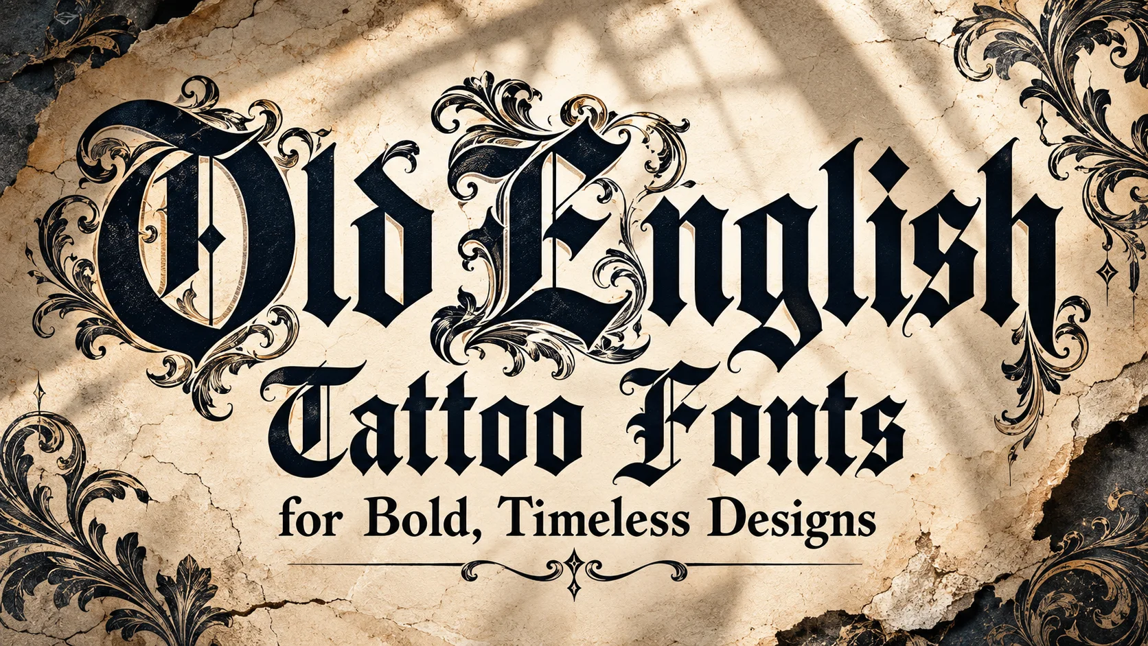 Old English Tattoo Fonts for Bold, Timeless Designs