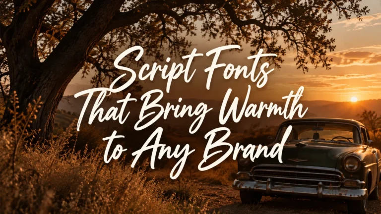 Script Fonts That Bring Warmth to Any Brand